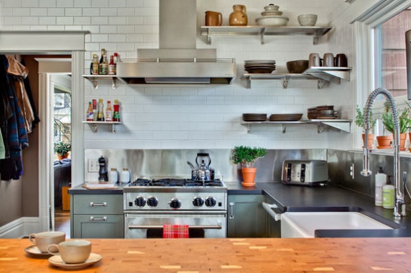 Transitional Kitchen by Gaspar's Construction