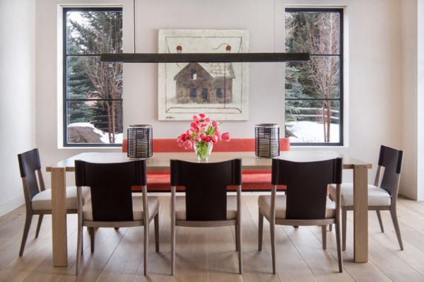 Contemporary Dining Room by Jennifer Hoey Interior Design