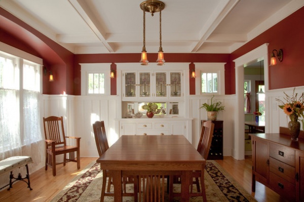 Craftsman Dining Room by Tim Andersen Architect