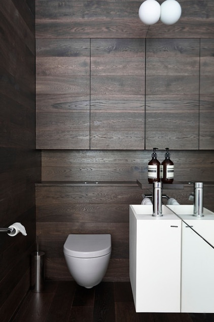 Contemporary Powder Room by Nexus Designs