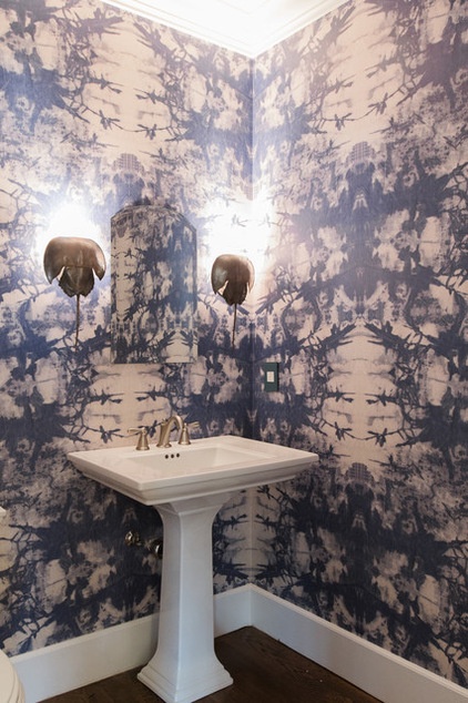 Eclectic Powder Room by Gillan Abercrombie