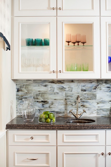 Traditional Home Bar by Melinda Mandell