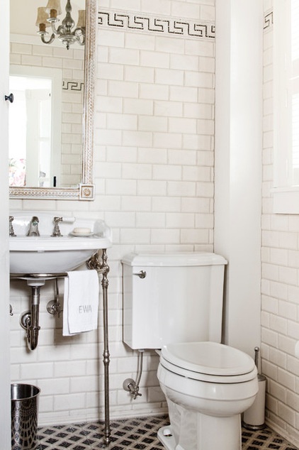 Farmhouse Powder Room by Rikki Snyder