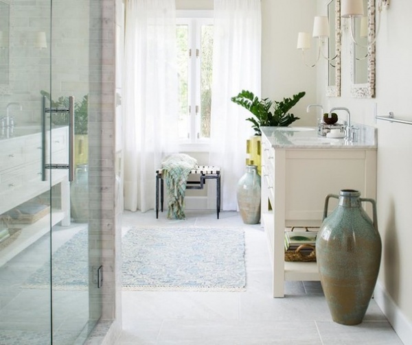 Room of the Day: Bye-Bye, Black Bidet — Hello, Classic Carrara