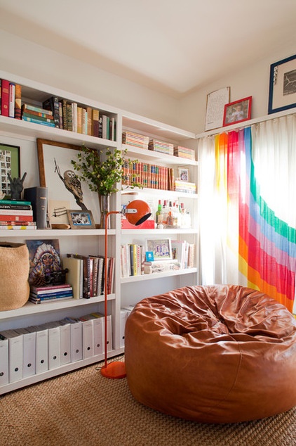 Eclectic Living Room Bean bag chair