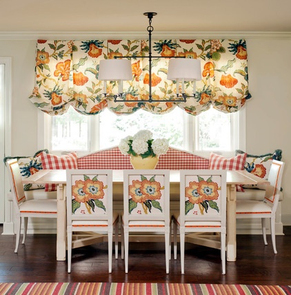 Traditional Dining Room by Tobi Fairley Interior Design