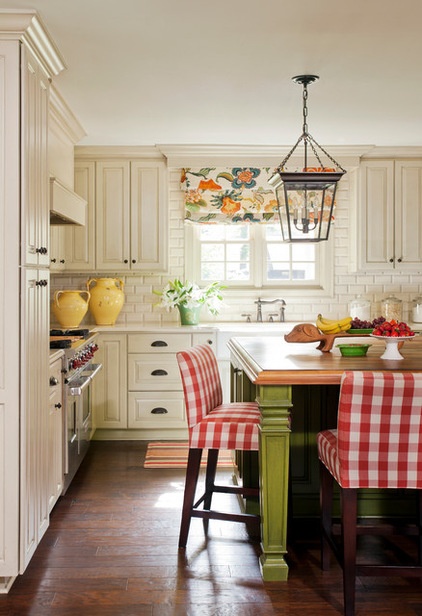 Transitional Kitchen by Tobi Fairley Interior Design