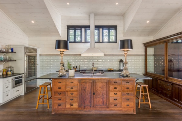 Farmhouse Kitchen by Laughlin Homes & Restoration Inc