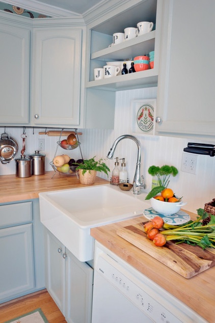 Transitional Kitchen by Etch Design Lab