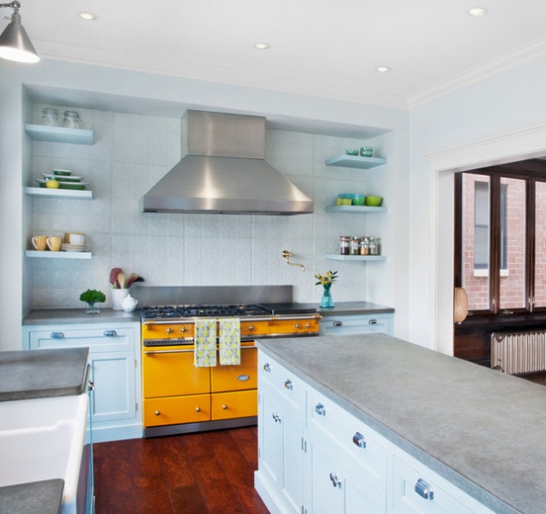 Transitional Kitchen by Randall Architects