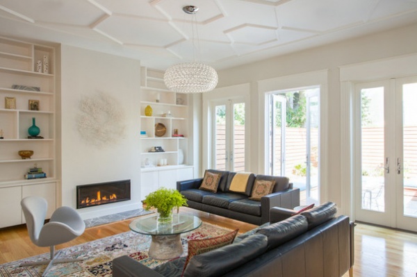 Transitional Living Room by Hammond Design