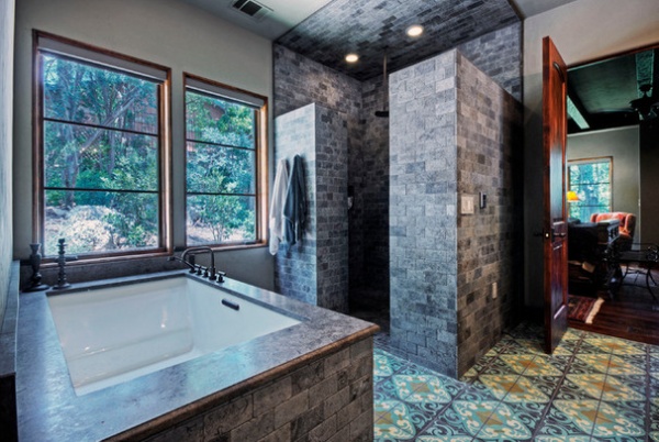 Mediterranean Bathroom by Rick O'Donnell Architect