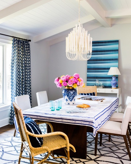 Mediterranean Dining Room by Andrew Howard Interior Design