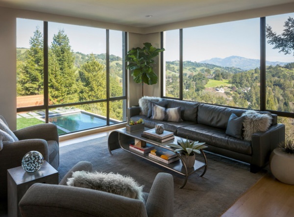 Contemporary Family Room by Holly Bender Interiors