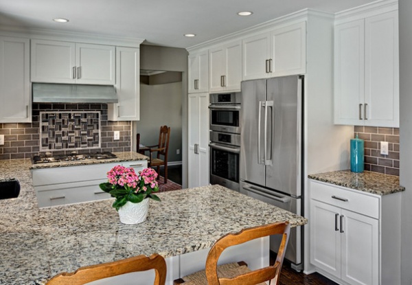 Transitional Kitchen by Knight Construction Design Inc.