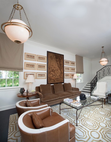 Traditional Living Room by TY LARKINS INTERIORS