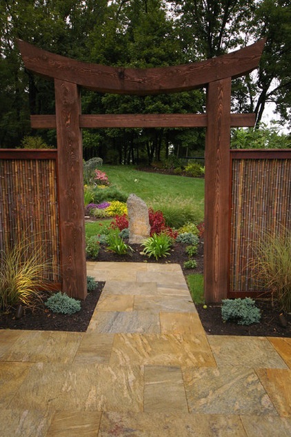 Asian Patio by Environmental Landscape Associates