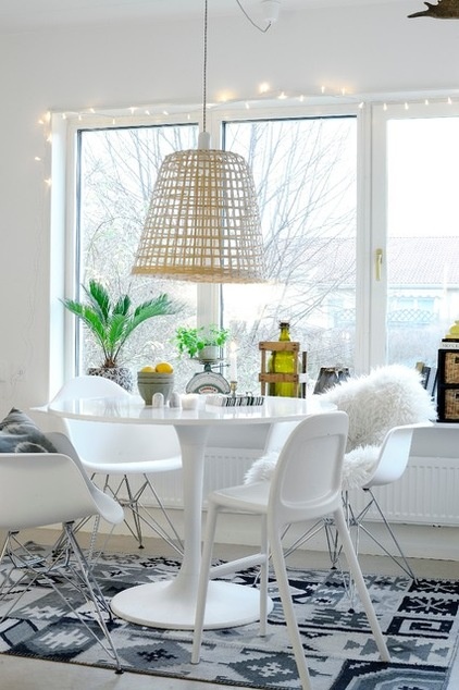 Eclectic Dining Room by Monteliushome