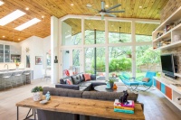 Room of the Day: Empty Nesters Embrace Midcentury Mod in New Great Room