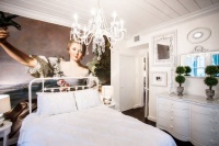 Room of the Day: French Wall Mural Dazzles in a Chic Bedroom