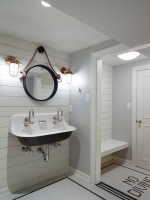 Room of the Day: Basement Bathroom With Nautical Flair